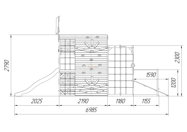 Спортивный домик Савушка База-6 Спортивный домик Савушка База-6