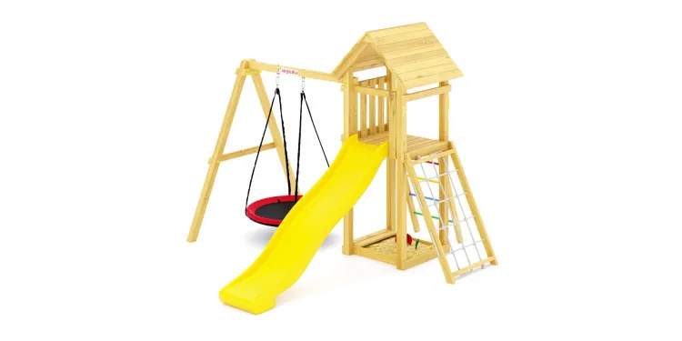Детская площадка Савушка Мастер 7 с качелями Гнездо