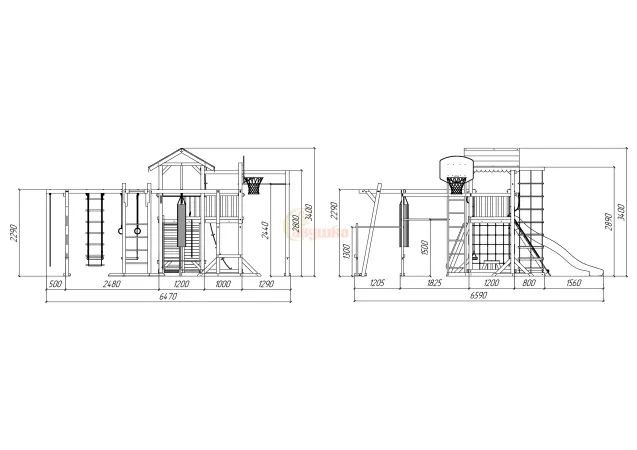 Детская площадка Савушка 2 (BLACK EDITION) Детская площадка Савушка 2 (BLACK EDITION)