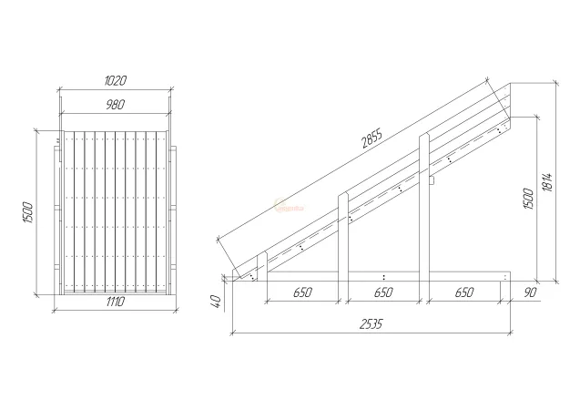 Скат зимний заливной Савушка 3 метра Скат зимний заливной Савушка 3 метра