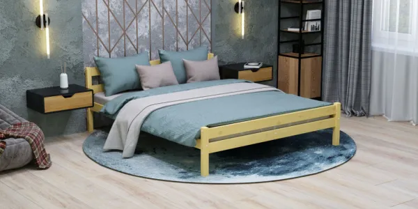 Кровать Савушка-09, 140х200, WOOD (без окрашивания) Кровать Савушка-09, 140х200, WOOD (без окрашивания)