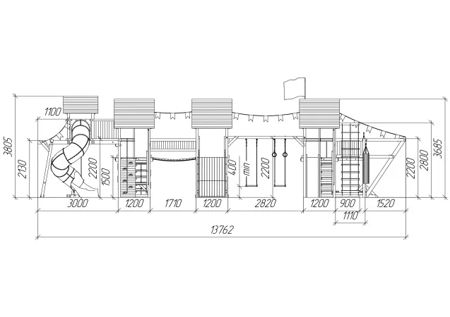 Детская площадка Савушка Люкс 1 Макс