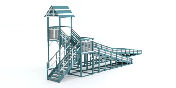 Зимняя горка Савушка Зима 9/2 (Серый Индиго)