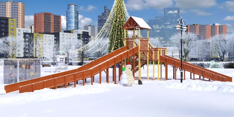 Зимняя горка Савушка Зима 10 Зимняя горка Савушка Зима 10