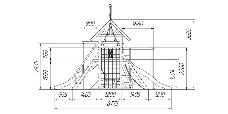 Детская площадка Савушка Люкс 9 COMFORT Детская площадка Савушка Люкс 9 COMFORT