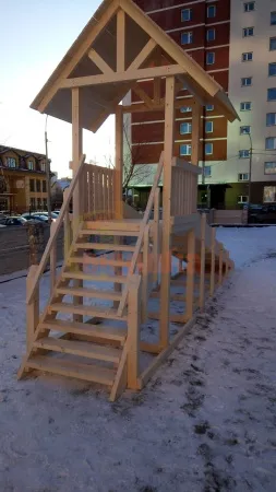 Зимняя горка Савушка Зима Wood 5 (скат 5м) Зимняя горка Савушка Зима Wood 5 (скат 5м)