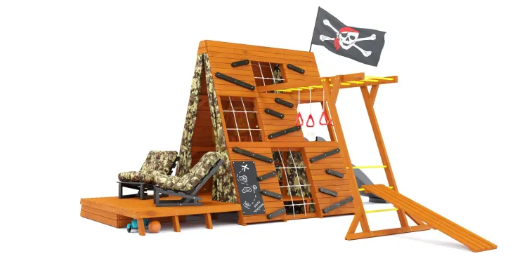 Спортивный домик Савушка База-5 (Милитари) с креслами