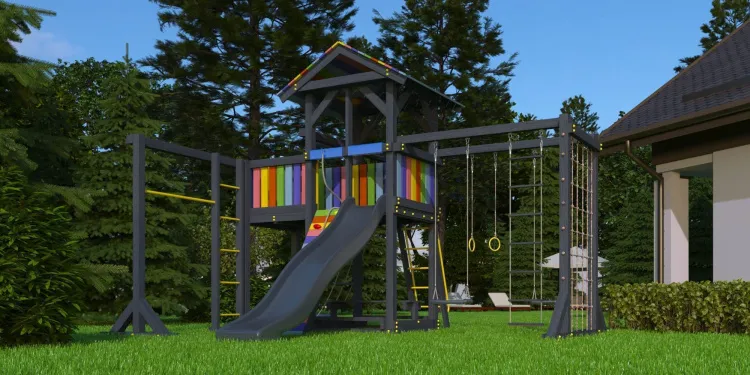 Детская площадка Савушка 3 (BLACK EDITION)