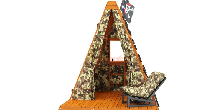 Спортивный домик Савушка База-3 (Милитари) с креслом