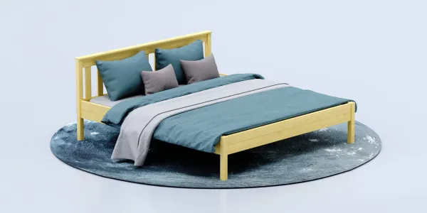 Кровать Савушка-10, 180х200, WOOD (без окрашивания)