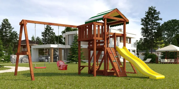 Детская площадка Савушка Мастер 2 (Махагон)