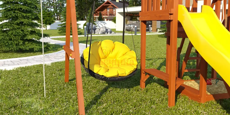 Подвесное кресло PapaSAV (Желтое)