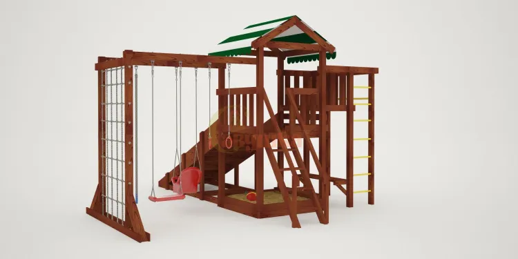 Детская площадка Савушка Мастер 4 (Махагон) 4 сезона Детская площадка Савушка Мастер 4 (Махагон) 4 сезона