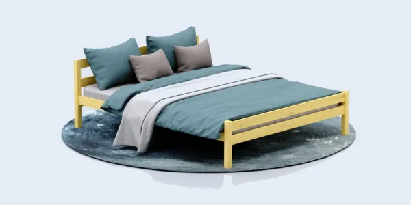 Кровать Савушка-09, 160х200, WOOD (без окрашивания) Кровать Савушка-09, 160х200, WOOD (без окрашивания)