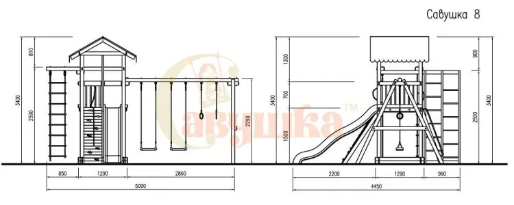 Детская площадка Савушка 4 Сезона 3 Детская площадка Савушка 4 Сезона 3