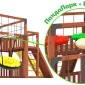 Детская площадка Савушка КУБ-3 (Махагон)