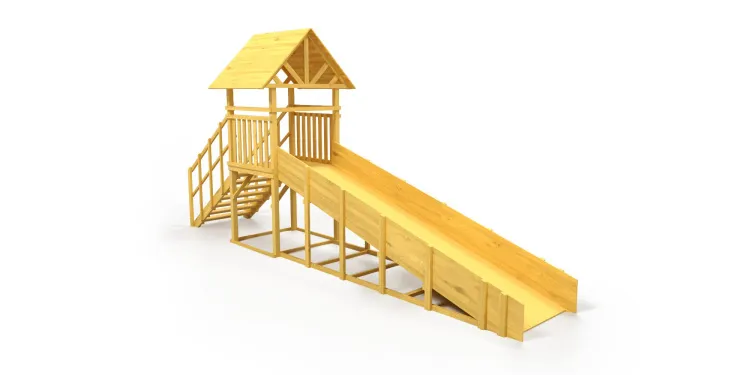 Зимняя горка Савушка Зима Wood 5/1 (ширина ската 1,25м)