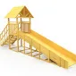Зимняя горка Савушка Зима Wood 5/1 (ширина ската 1,25м)