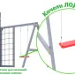 Детская площадка Савушка КУБ-8 (Серый) с коконом и подушками