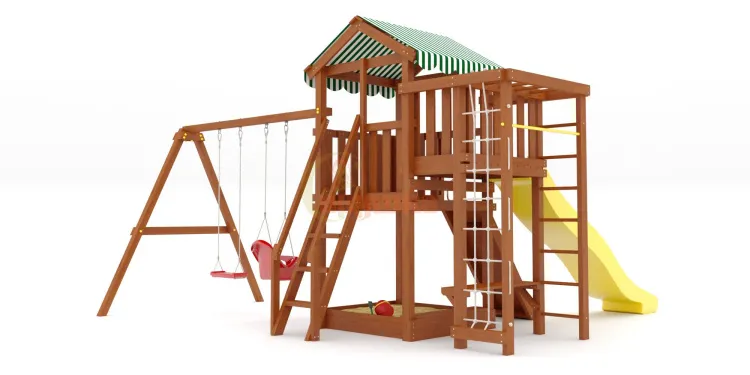 Детская площадка Савушка Мастер 3 (Махагон) Plus (горка 3 метра)