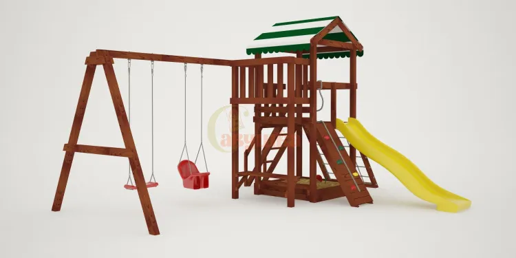 Детская площадка Савушка Мастер 2 (Махагон)