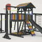 Детская площадка Савушка 2 (BLACK EDITION) Детская площадка Савушка 2 (BLACK EDITION)