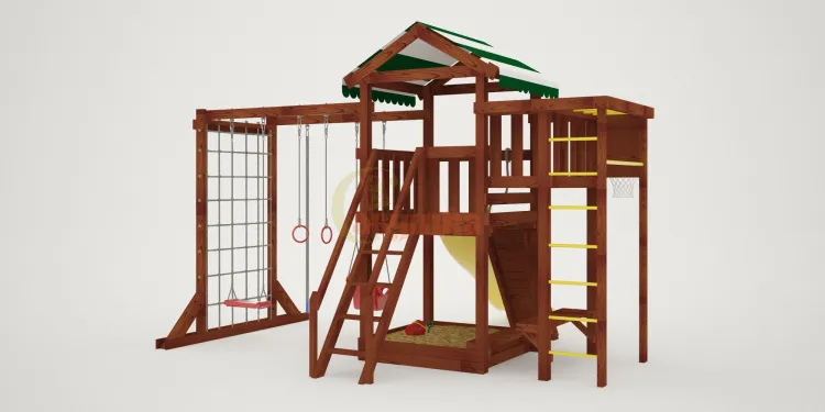 Детская площадка Савушка Мастер 4 (Махагон) 4 сезона Детская площадка Савушка Мастер 4 (Махагон) 4 сезона