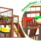 Детская площадка Савушка КУБ-3 (Махагон) с подушками