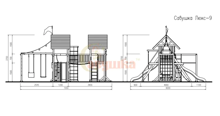 Детская площадка Савушка Люкс 9 Детская площадка Савушка Люкс 9