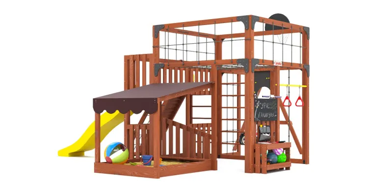 Детская площадка Савушка КУБ-5 (Махагон)