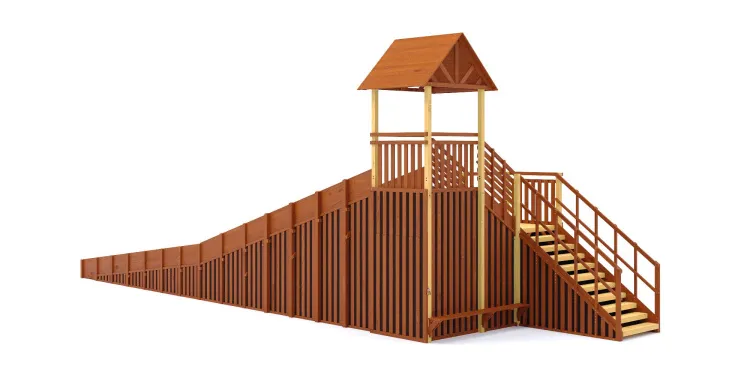 Зимняя горка Савушка Зима 14/1 с закрытыми фасадами и крышей