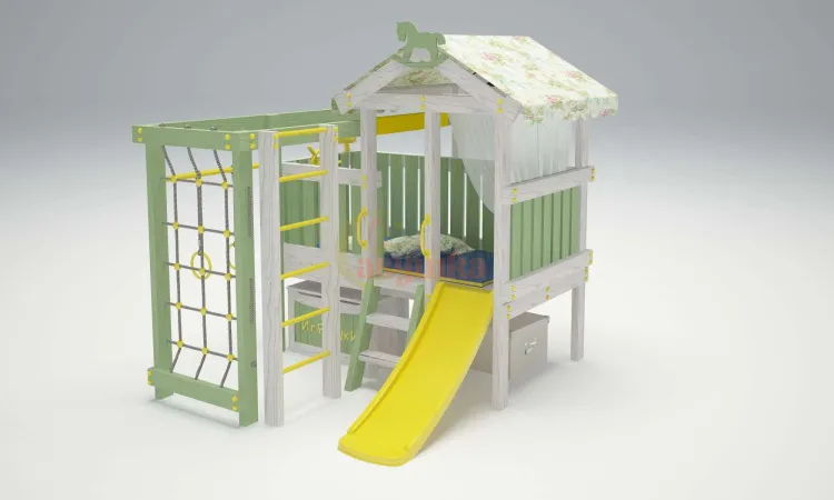 Игровой комплекс Савушка Baby 1 оливковый