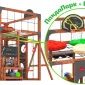 Детская площадка Савушка КУБ-5 (Махагон) с подушками