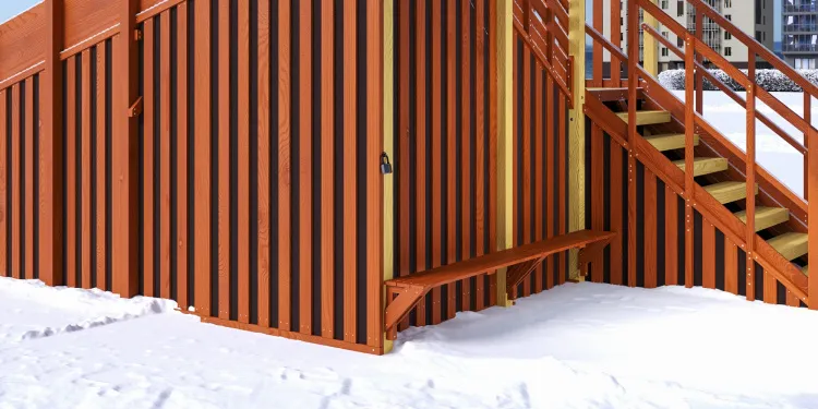 Зимняя горка Савушка Зима 13/1 с лавочкой