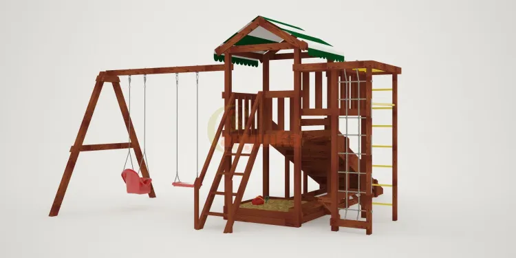 Детская площадка Савушка Мастер 3 (Махагон) 4 сезона Детская площадка Савушка Мастер 3 (Махагон) 4 сезона