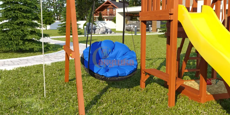 Подвесное кресло Papa-Sav синее (замена качелей Лодочка)