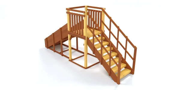 Зимняя горка Савушка Зима 2 (скат 3м)