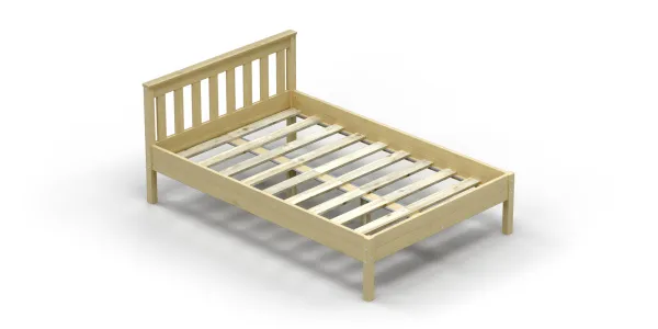 Кровать Савушка-10, 120х200, WOOD (без окрашивания)