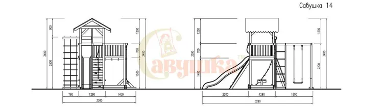 Детская площадка Савушка 14