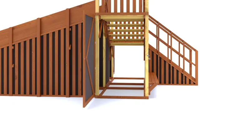 Зимняя горка Савушка Зима 13/1 с лавочкой