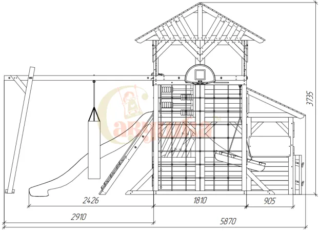 Детская площадка Савушка PlayHouse-4