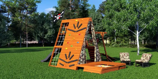 Спортивный домик Савушка База 5 (с креслами) (Милитари)