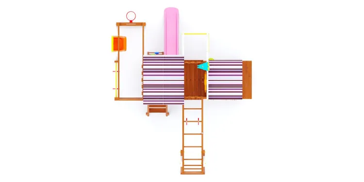 Детская площадка Савушка TooSun (Тусун) 14 (розовый)