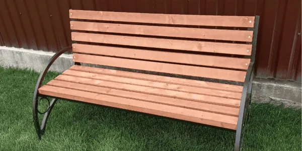 Скамейка деревянная Савушка для сада и дачи