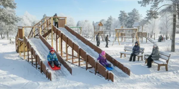 Зимняя горка Савушка Зима 7