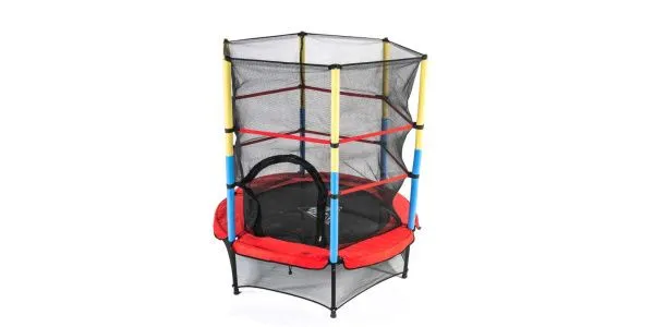 Батут DFC JUMP KIDS 55" (красный с желто-синими стойками) Батут DFC JUMP KIDS 55" (красный с желто-синими стойками)