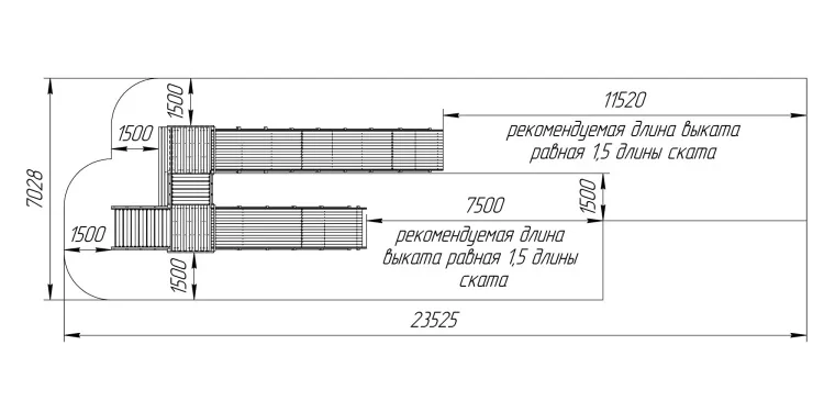 Зимняя горка Савушка Зима 13 с закрытыми фасадами и лавочкой