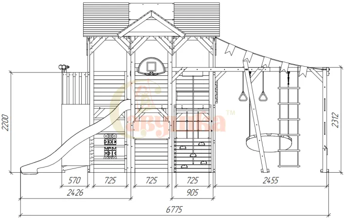 Детская площадка Савушка PlayHouse-5