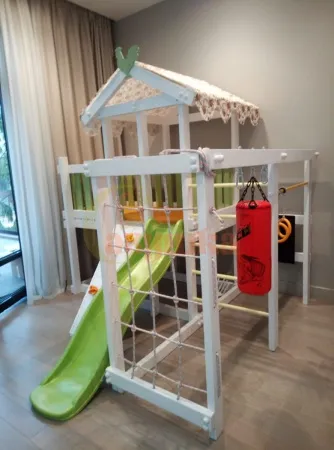 Игровой комплекс Савушка Baby 4 оливковый