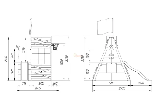 Спортивный домик Савушка База Mini - 1